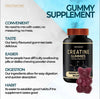 Creatine Gummies 5000mg 90 Gummies 45 Days Supply Creatine Monohydrate Gummies - Berry Flavoured Creatine - Pre Workout Gym Supplement for Men & Women - Vegan Chews Chewable Max recommneded strength