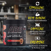 ABE Pre Workout - All Black Everything Pre Workout Powder, Energy & Physical Performance with Citrulline, Creatine, Beta Alanine (375g - 30 Servings) (Tropical)