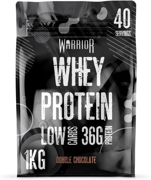 Whey Protein Powder – Up to 36g* of Protein Per Shake – Low Sugar, and Low Carbs – GMP Certified (Double Chocolate, 1kg)