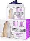 Purple Hair Mask for Blonde, Platinum and Silver Hair - B Uniq Blue Masque to Reduce Brassiness and Condition Dry, Damaged Hair - Sulfate Free Toner (200 ml)