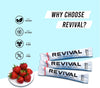 Revival Zero Rehydration Electrolytes Powder - Sugar Free Hydration Sachet Drink with Vitamins C, B1, B3, B5, B12-14 Pack Strawberry