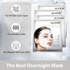 Pack of 4 Collagen Face Masks Skin Care Soothing and Hydrating Hydrogel Mask Overnight for Pore Minimizing, Firming & Brigthening Skin Tone Beauty Anti Aging Face Mask Sheets for Women