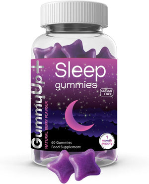 Sugar Free Sleep Gummies x 60 | with Griffonia Seed Extract | Natural Berry Flavoured | Gummy up +