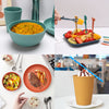 Title: "Colorful 48-Piece Unbreakable Dinnerware Set for 4 - Perfect for Camping, Picnics, and BBQs!"