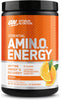 Amino Energy Pre Workout Powder, Energy Drink with Amino Acids, BCAA and L-Glutamine, Food Supplement with Vitamin C and Caffeine, Orange Cooler Flavour, 30 Servings, 270 g