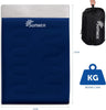 Double Sleeping Bag - King Size - 300GSM - 3-4 Season - Converts into 2 Single Sleeping Bags - Ideal for Camping and Hiking Trips - Waterproof - Navy