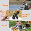 Solar-Powered Camping Fan with LED Lantern,10400mAh Rechargeable Battery Operated Portable,Timer,Phone Charging and Eco-Friendly Fan,for Camping,Fishing, Power Outage,Hurricane,Travel