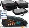 Compression Packing Cubes for Travel - Safe Space with Compression Bags for Travel - Travel and Camping Essentials - Travel Compression Packing cubes - Travel Compression Packing Cubes