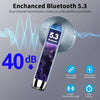 Wireless Earbuds, Bluetooth 5.3 Headphones NEW Wireless Headphones with 4 ENC Mic, 56H Bluetooth Earphones in Ear Noise Cancelling Deep Bass, Mini Ear Buds Bluetooth Earbuds IP7 Waterproof LED Display