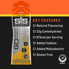 GO Isotonic Energy Gels, Running Gels with 22g Carbohydrates, Low Sugar, Orange Flavour, 60ml Per Serving (15 Pack)