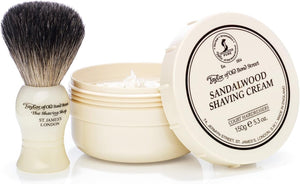 Pure Badger Brush and Sandalwood Bowl Gift Box Set