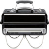 Go-Anywhere Charcoal Grill, 42 x 26cm Grill Area, Lightweight Portable BBQ Grill, Table Camping Grill with Porcelain-Enamelled Bowl & Lid, Folding Legs - Black (1131004)
