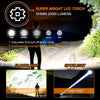 Torches LED Super Bright Rechargeable, Flashlight 250000 Lumens XHM88 Torches Battery Powered, Led Torch Rechargeable, Powerful Torch Flash Light for Dog Walking Hiking Camping Emergency Gift