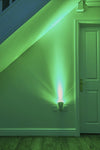 Plugin GU10 Spotlight Uplighter Wall Wash Light Plug Socket Lamp with Green Narrow Beam Bulb