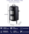 Charcoal BBQ Grill, Heavy Duty 3-in-1 Barbecue Smoker Grill for Garden Camping Outdoor Cooking and Grilling 89x56x43CM