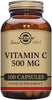 500 mg Vitamin C Vegetable Capsules - Pack of 100 - Seasonal Immunity Support - Potent Antioxidant - Reduces Tiredness and Fatigue - Collagen Formation - Vegan