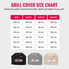 BBQ Grill Cover Cover fits Weber, Brinkmann, Char Broil, Outback and more - Large Barbeque Cover Waterproof, Rip-Proof, UV Resistant Heavy Duty Barbecue Cover (152 x 71 x 112 cm), Grey
