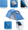 Trail Bracken 2 Man Tent With Porch, 3000mm Waterproof Rating, Double Skin Dome Tent with Darkened Bedroom, Lightweight for Camping and Festivals, Bag Included (300cm x 140cm x 110cm)