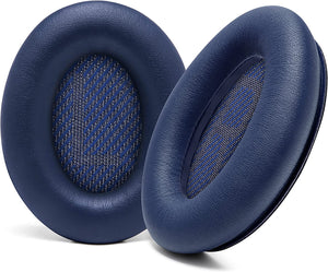 Wicked Cushions Upgraded Replacement Ear Pads for Bose QC35 & QC35ii (QuietComfort 35) Headphones & More - Softer Leather, Luxurious Memory Foam, Added Thickness, Extra durability | Midnight Blue