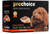 Prochoice Chunks In Jelly With Salmon For Adult Dogs 100gr 1pack (12pcs)