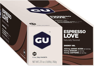 GU Espresso Love Flavour Energy Gels - Box of 24