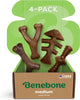 Durable Dog Chew Toy Box for Aggressive Chewers with Wishbone, Fishbone, Stick & Zaggler, Medium