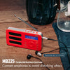 Portable DAB Radio MB225 - DAB/DAB +/FM - RDS Function, 40 Presets, Stereo/Mono Portable Digital Radio, Dual Alarm, Rechargeable Battery, Headphone Jack (Red)