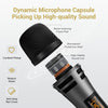 Wireless Microphone, UHF Cordless Handheld Dynamic Karaoke Singing Microfono Mic set with Rechargeable Receiver for Karaoke Machine, Wedding, DJ, Party, Speech, Church, Class Use TW320 Grey