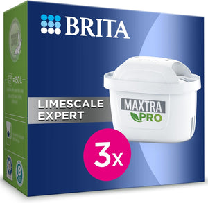 MAXTRA PRO Limescale Expert Water Filter Cartridge 3 Pack (New) - Original  Refill for Ultimate Appliance Protection, reducing impurities, Chlorine and Metals