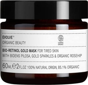 - Natural Bio-Retinol Gold Face Mask with Bidens Pilosa, Argan Oil and Rosehip Oil | Certified Organic Vegan Clean Beauty (2 oz | 60 mL) - For Normal to dry skin