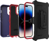 iPhone 14 Pro Max (ONLY) Defender Series Case - AMERICAN FLAG, rugged & durable, with port protection, includes holster clip kickstand