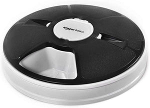 Automatic Cat Food Feeder with Electronic Timed – 6 Portions, Black