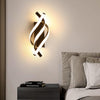 LED Wall Light Indoor, 22W White Spiral Modern LED Wall Lamp Warm Light 3000K, Wall Lighting Fixtures for Living Room Bedroom Dining Room Hallway