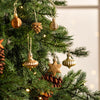 Christmas Baubles,45pcs 3-5cm Woodland Copper and Gold Christmas Ball Ornaments for Christmas Tree Decorations