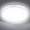 Bathroom Ceiling Light,18W 1500LM,100W Equivalent,5000K Daylight White, Waterproof IP54,Dome,Modern,Flush Ceiling Light for Kitchen,Toilet,Porch,Bedroom,Utility Room,Ø22CM(White)