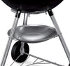 Bar-B-Kettle Charcoal Grill, Ø 57cm Grill Area, BBQ Grill with Porcelain-Enamelled Lid & Bowl, Tripod Stand & Wheels, Chromed Grill Grate - Black (1331004)
