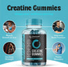 CleanLeaf Nutritions Creatine Gummies - 4000mg - 60 Chewable Gummies (1 Month Supply) - Natural Blueberry Flavor - Pre Workout Gym Supplement for Men & Women - Vegan-Friendly