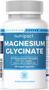 Magnesium 6-in-1 Complex 1757mg – Triple Magnesium (Glycinate, Citrate & Malate), Zinc, Copper, Vitamin D3, Vitamin B6 – High Strength Magnesium Supplement - 60 Vegan Capsules (not Tablets)