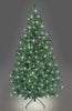 4Ft-12Ft Pre-Lit Artificial Christmas Tree Alaskan Pine Tips Xmas Home Decorations Metal Stand Warm Multicolour LEDs, Green w/Cool White, 4Ft