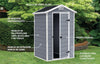 " Manor Grey Outdoor Garden Shed - Compact 4 X 3 Ft Storage Solution!"