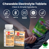 FastChews Electrolytes - 60 Chewable Electrolyte Tablets - Salt Tablets for Running, Fast Hydration, Leg Cramps Relief, Sports Recovery - Non-GMO, Vegan, Gluten Free (Peach)