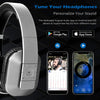 Over Ear Wireless Bluetooth Headphones with Mic -  EP650 - Custom App for Easy EQ Sound Control, aptX Low Latency, NFC, Rich Bass Clear Sound, 30 days Stand By High-Performance Comfort [Silver]