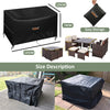 "Ultimate Protection: Waterproof Cube Garden Furniture Cover - 125 * 125Cm, Heavy Duty Oxford Fabric, Air Vent for Outdoor Patio Rattan Cube Set"