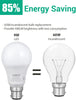 6 Pack Dimmable Bayonet Light Bulb, Warm White 2700K, 9W LED Bulb, 60W Incandescent Equivalent, BC GLS A60 Energy Saving Light Bulb, B22 Bulb for Table lamp, Chandelier, Pendant Light