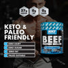 NXT Beef Protein Isolate 540g - High Protein Powder in Natural Amino Acids - Paleo, Keto Friendly - Dairy and Gluten Free | 540g (Blue Raspberry)