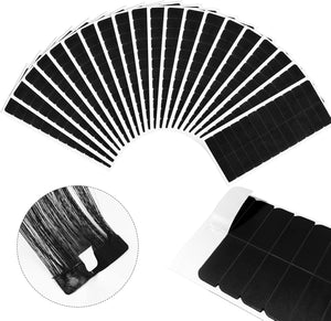 240Pcs Double Sided Hair Tape - Hair Extension Tape Tabs Replacement Tape for Hair Extensions Lace Wig Hairpiece Toupee Hair Weft (Black)