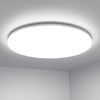 Bathroom Lights Ceiling, 24W 2400lm Bright LED Ceiling Light, IP54 Waterproof, Daylight White 5000K, Large, Flush Ceiling Light for Living Room Kitchen, Hallway, Outside Porch and More, Ø28CM