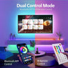 TV Led Lights, 3M Led Strip Lights for 35-55 Inch TV Behind Lighting, RGB TV Led Light Strip USB Powered, TV Led Backlight Led Lights with Remote, Music Sync Bluetooth APP Control