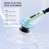 Electric Spin Scrubber, Cleaning Brush with Adjustable Handle, Power Scrubber with 9 Replaceable Brush Heads for Bathroom Floor Shower Tile Sink Car