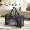 Cat Carrier Airline Approved ，Large Cat Carrier,Foldable Cat Carriers Medium Two-Way Placement on Plane for Cats and Small Dogs, Black